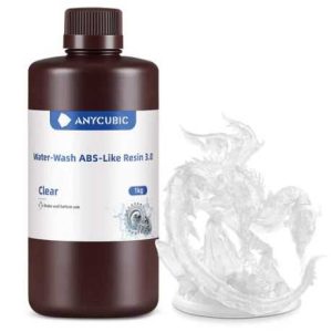 S3DA-053-Anycubic Water-Wash ABS-Like Resin 3.0-Clear
